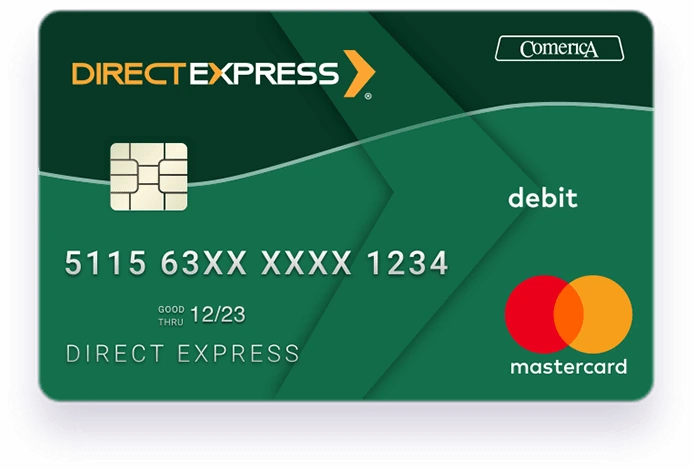 Direct Express prepaid debit card used to receive Social Security benefit payments